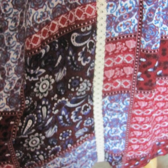 Urban Mangoz BoHo Inspired Print BabyDoll Tunic  Brand New  Keyhole Closure in t - Picture 5 of 12